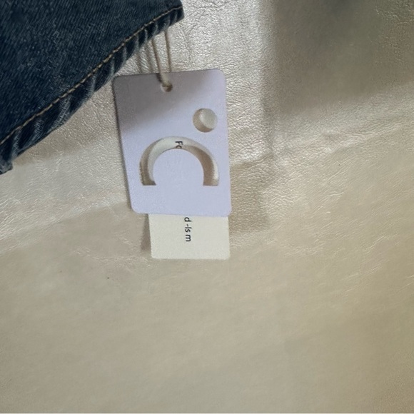 Commense Blue Asymmetrical 3/4 Sleeve Button Down Shirt - Picture 6 of 10